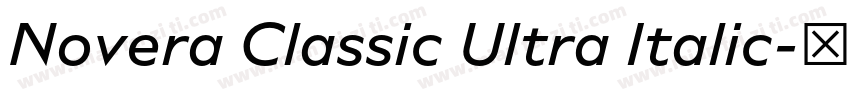 Novera Classic Ultra Italic字体转换